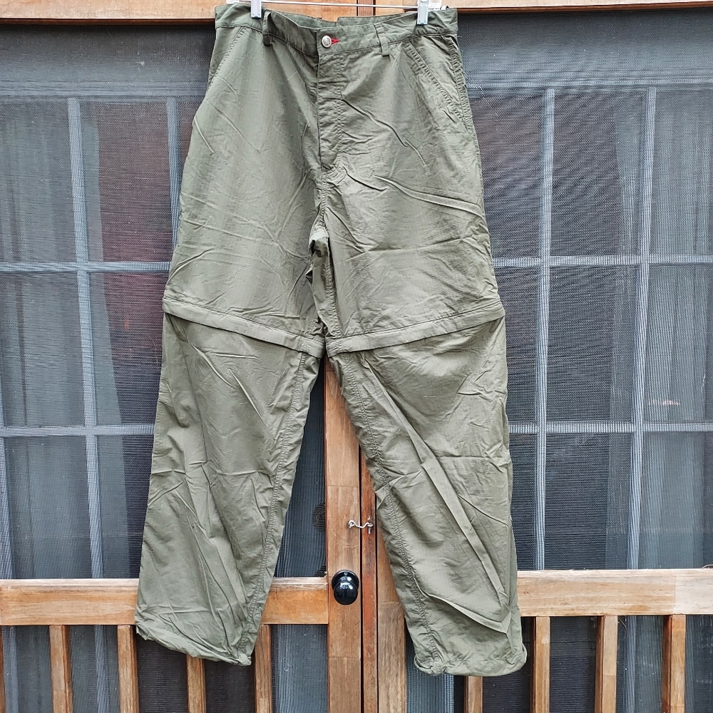 Men's The North Face Convertible Olive Green Pants/Shorts